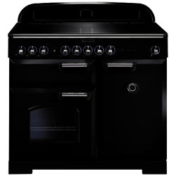 Rangemaster Classic Deluxe 100 Induction Hob Range Cooker Gloss Black